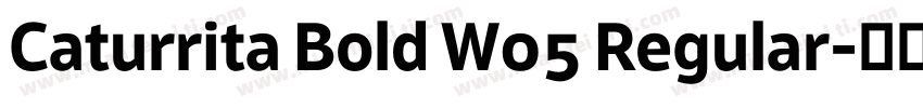 Caturrita Bold W05 Regular字体转换